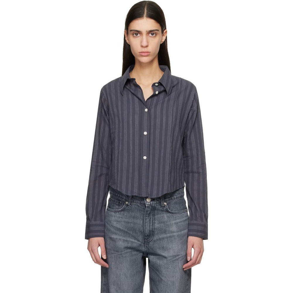 Ssense mfpen Readers Shirt Dark Grey Stripe Size XL New With Tags